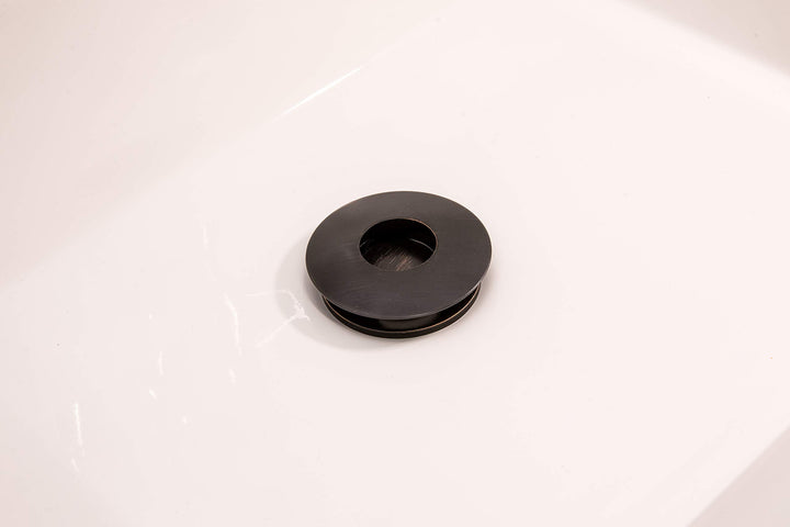Keeney K820-76BRZ Universal Push Button Bathroom Sink Drain Without verflow -