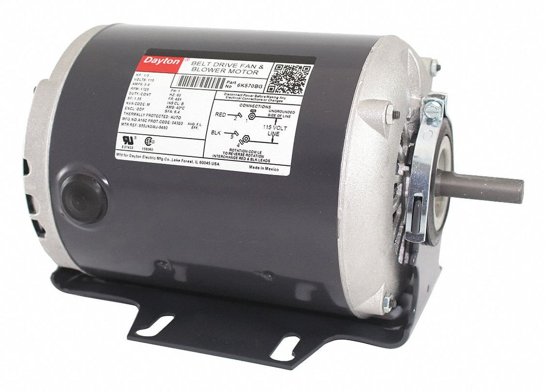 Motor 1/3 HP Split Ph 1725 RPM 115 V