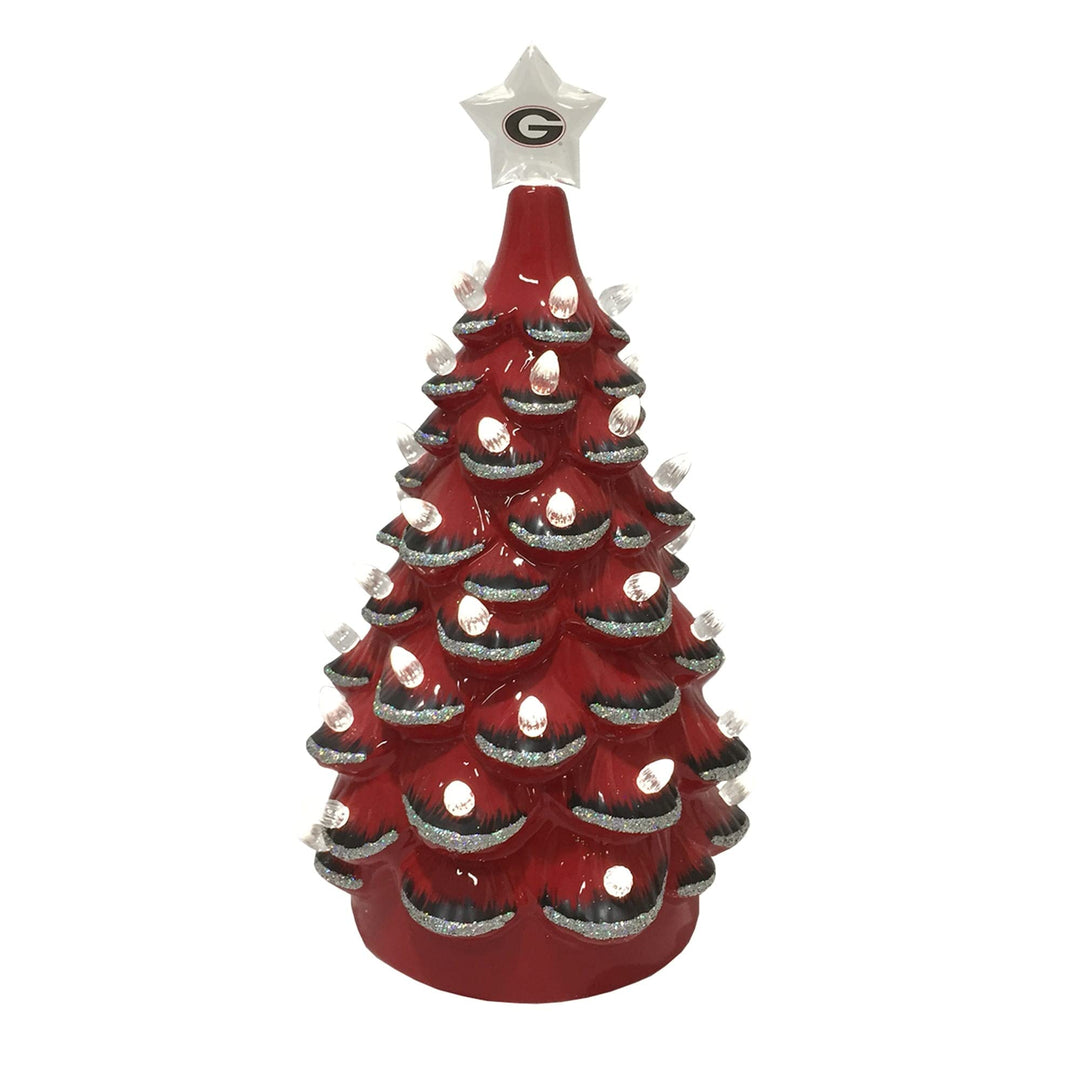 14 Inch Georgia Ceramic Tree Red