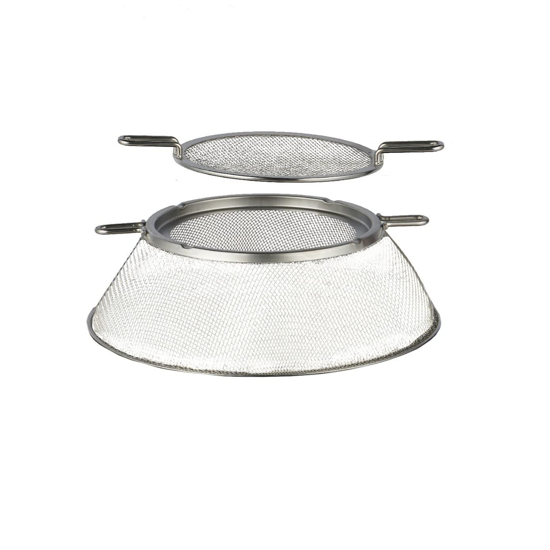 15" Hotshot Wood Burning Fire Pit Mesh Screen Silver Round Stainless Steel