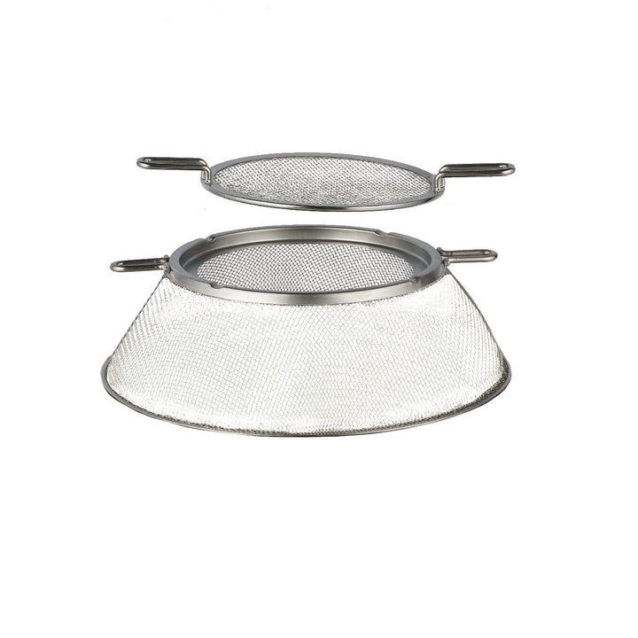 15" Hotshot Wood Burning Fire Pit Mesh Screen Silver Round Stainless Steel