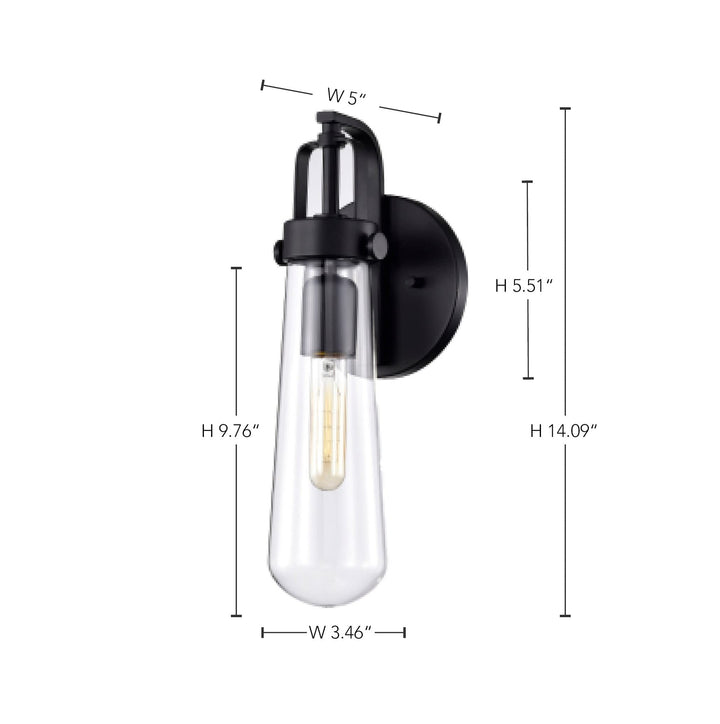 Nuvo Lighting 60/5361 Beaker One Light Wall Sconce 20 Watt T9 Vintage S2415 - Diamond Home USA