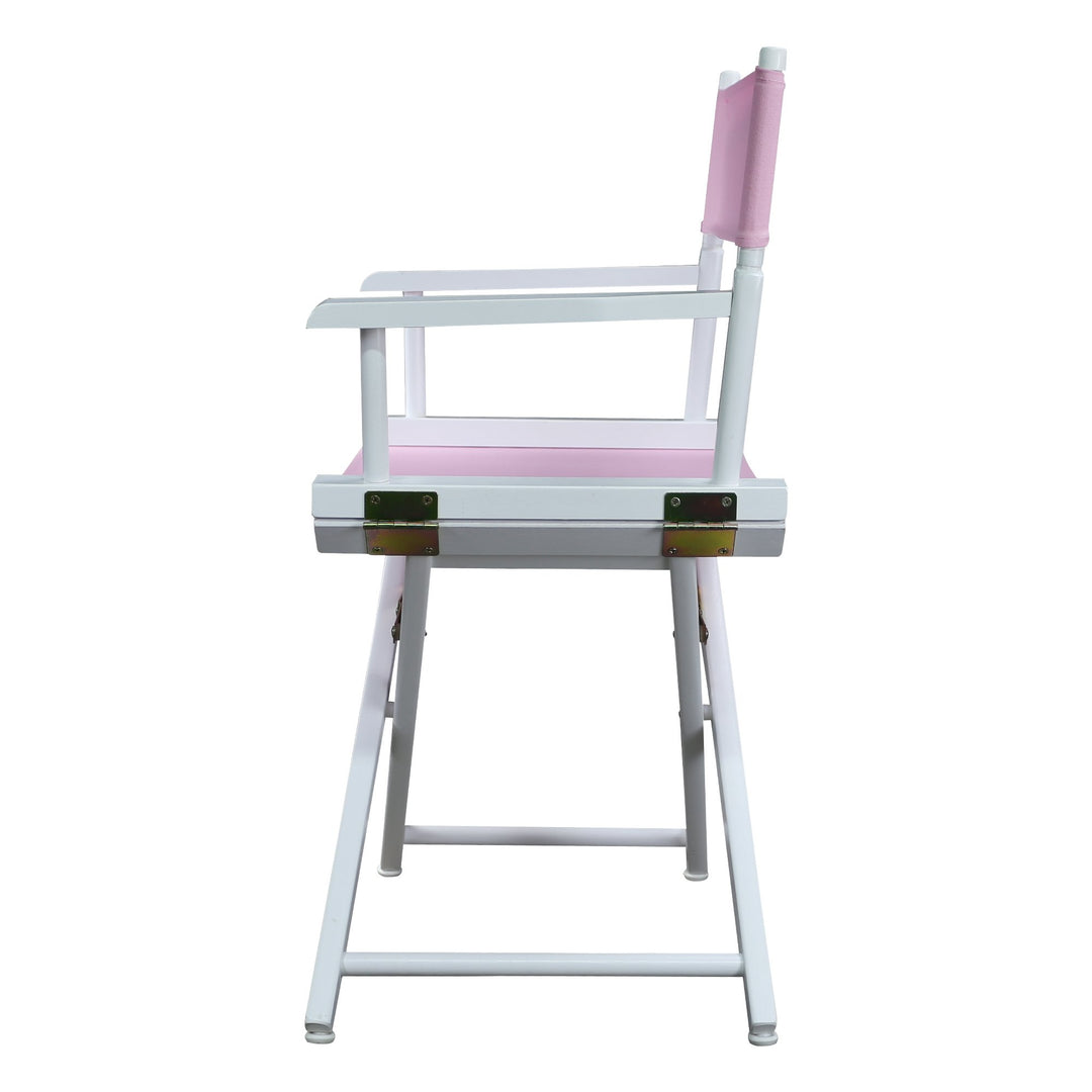 Casual Home 200-01/021-22 Director Chair 18" - Classic Height WhiteFrame/Pink