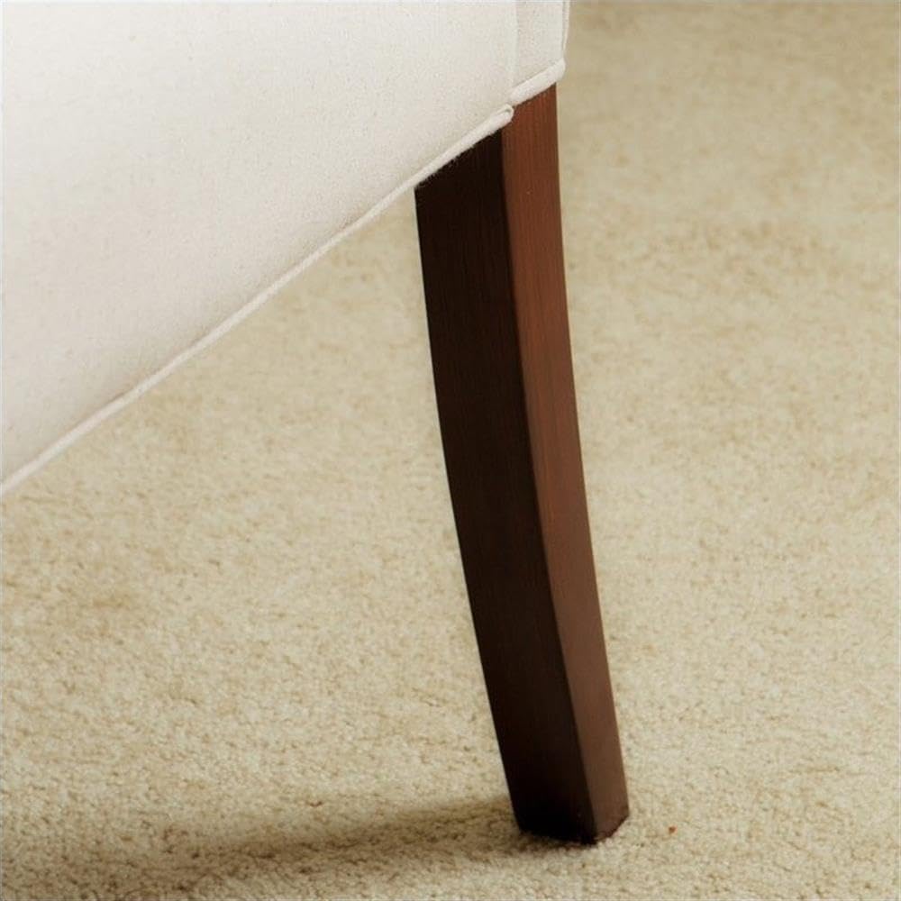 Christopher Knight Home Clark Crown Top Linen Dining Chairs 2-Pcs Set Ivory - Diamond Home USA