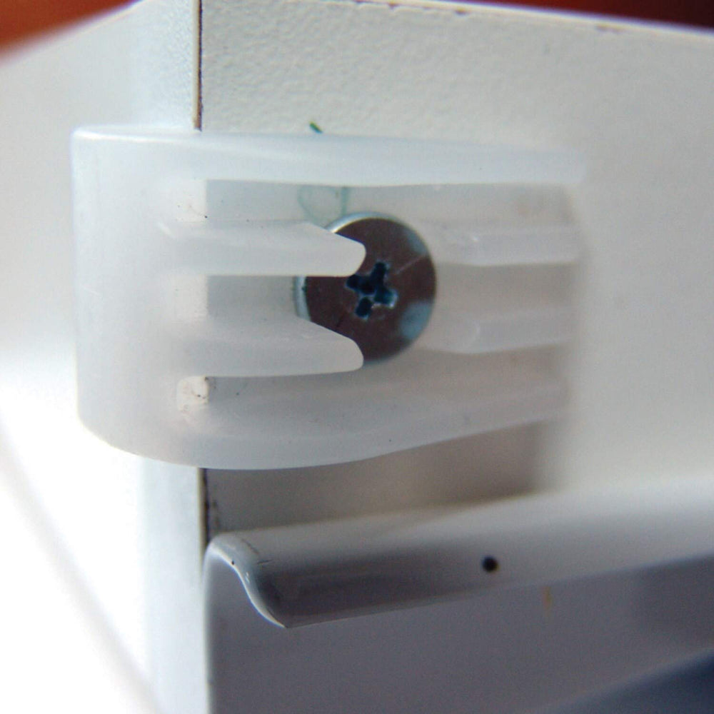 10-Pack Drawer Bumpers for Roll-Out/Pull-Out Drawers White Plastic - Diamond Home USA