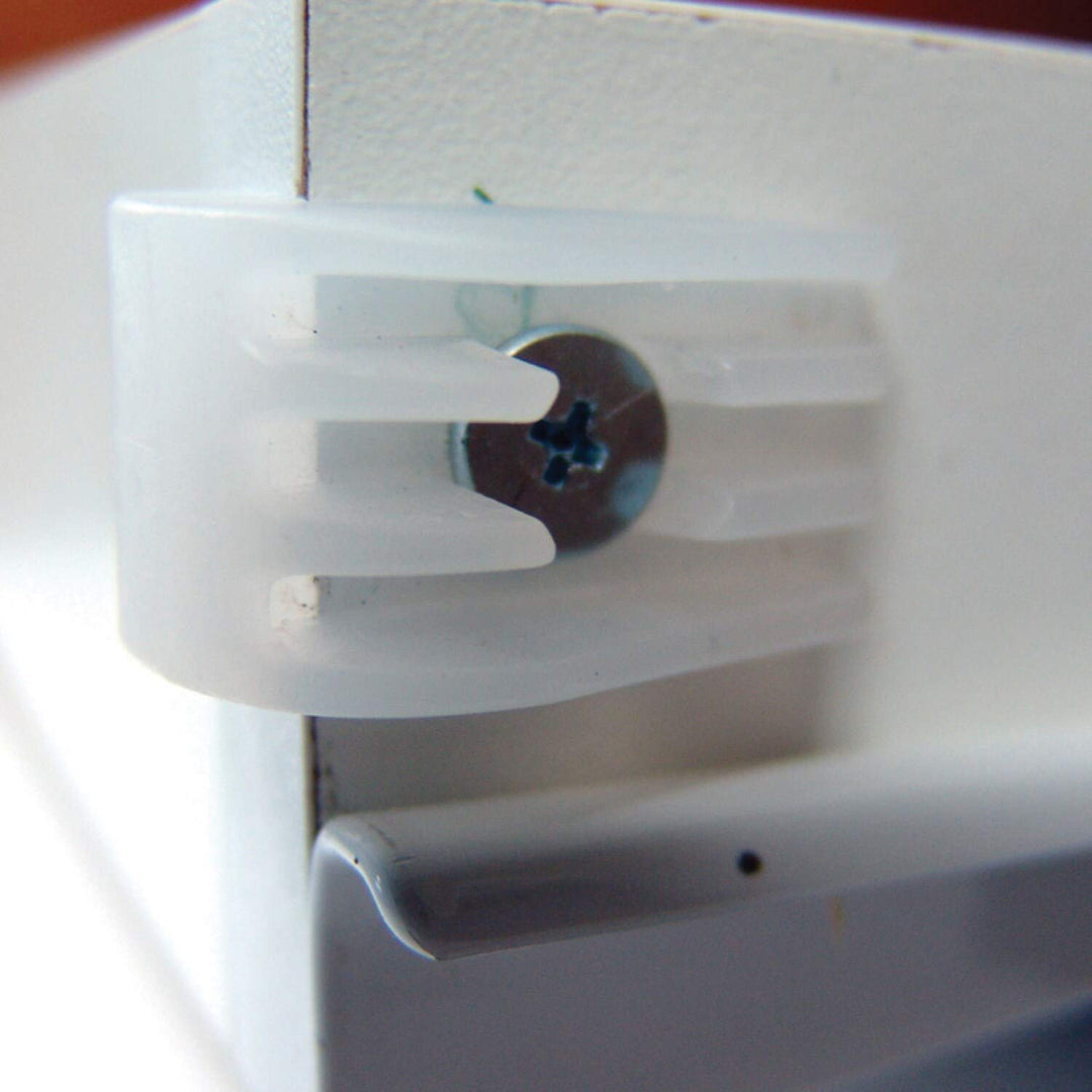 10-Pack Drawer Bumpers for Roll-Out/Pull-Out Drawers White Plastic - Diamond Home USA