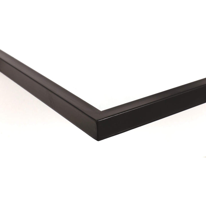 35x16 Framed Beveled Vanity Wall Mirror Black Rectangle Modern Industrial - Diamond Home USA