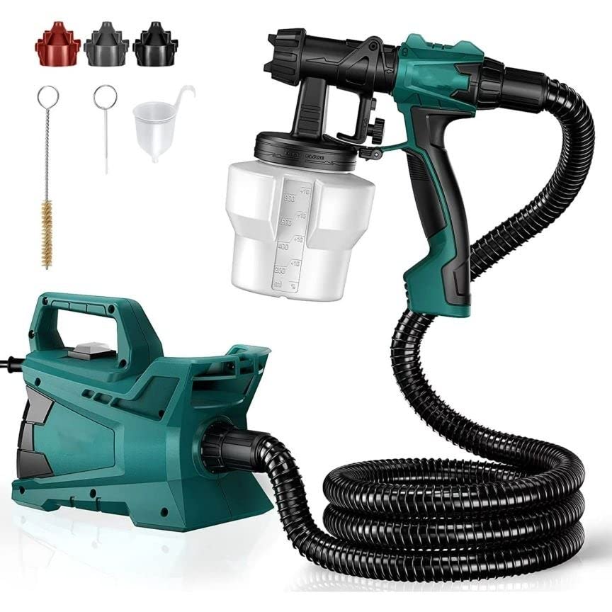 High Power Home Electric Paint Spray Gun Green Assembly Hardware