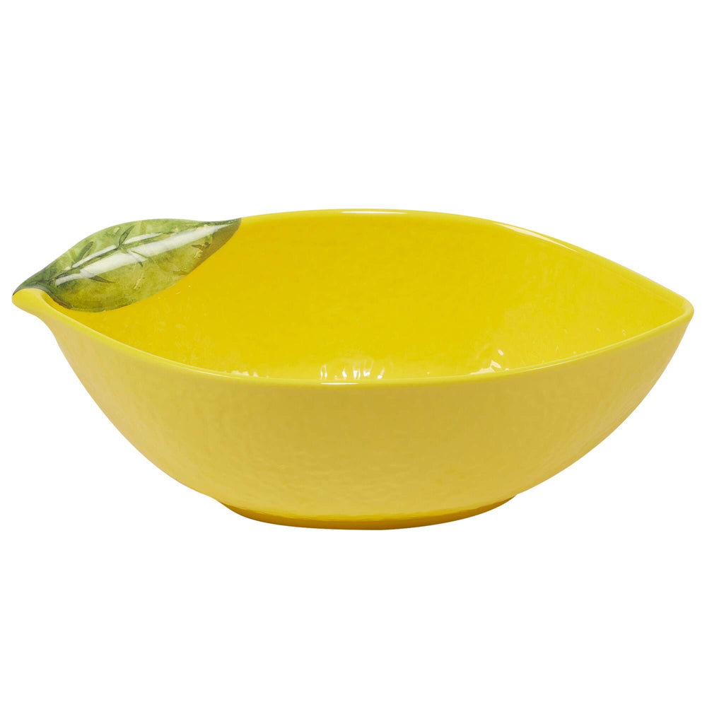 3-d Lemon 5-piece Serving Bowl Set Green Yellow Solid 5 Piece Dishwasher Safe - Diamond Home USA