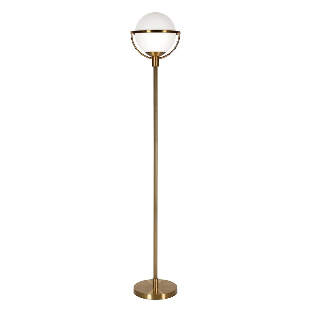 Brass Globe Stem Floor Lamp Gold Mid-Century Modern - Diamond Home USA