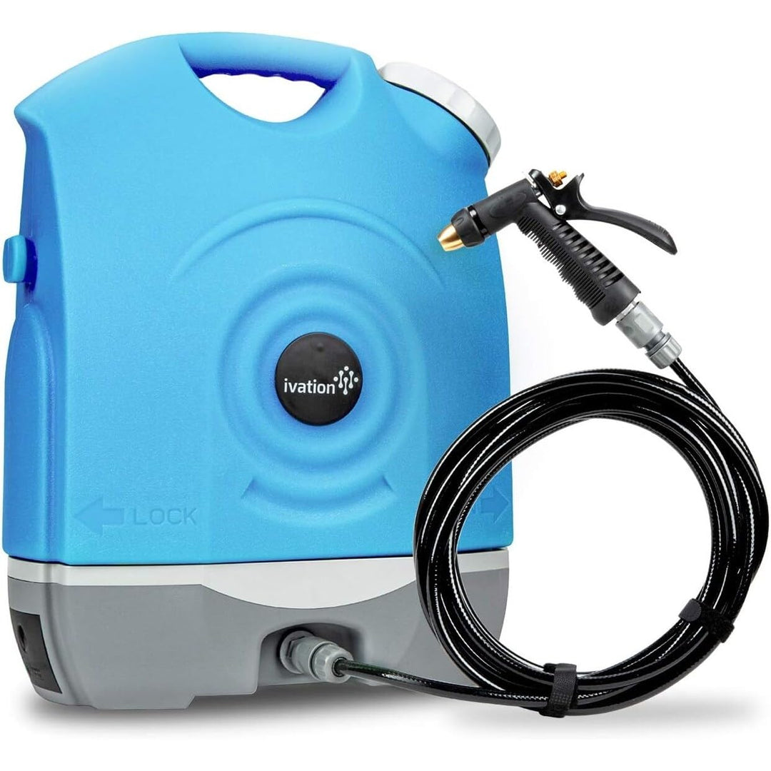 Portable Electric Pressure Washer Gun with Rechargeable Battery 4.5 Gal Blue