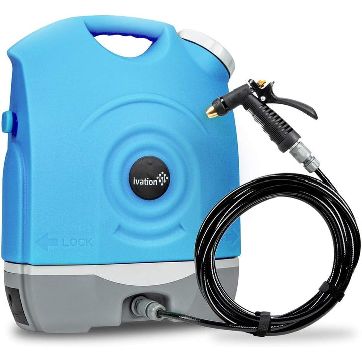 Portable Electric Pressure Washer Gun with Rechargeable Battery 4.5 Gal Blue