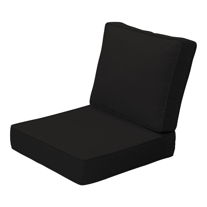 Arden Selections ProFoam Outdoor Deep Seat Cushion Cover 24 x 24 Onyx Black 24 L x 24 W - Onyx Black