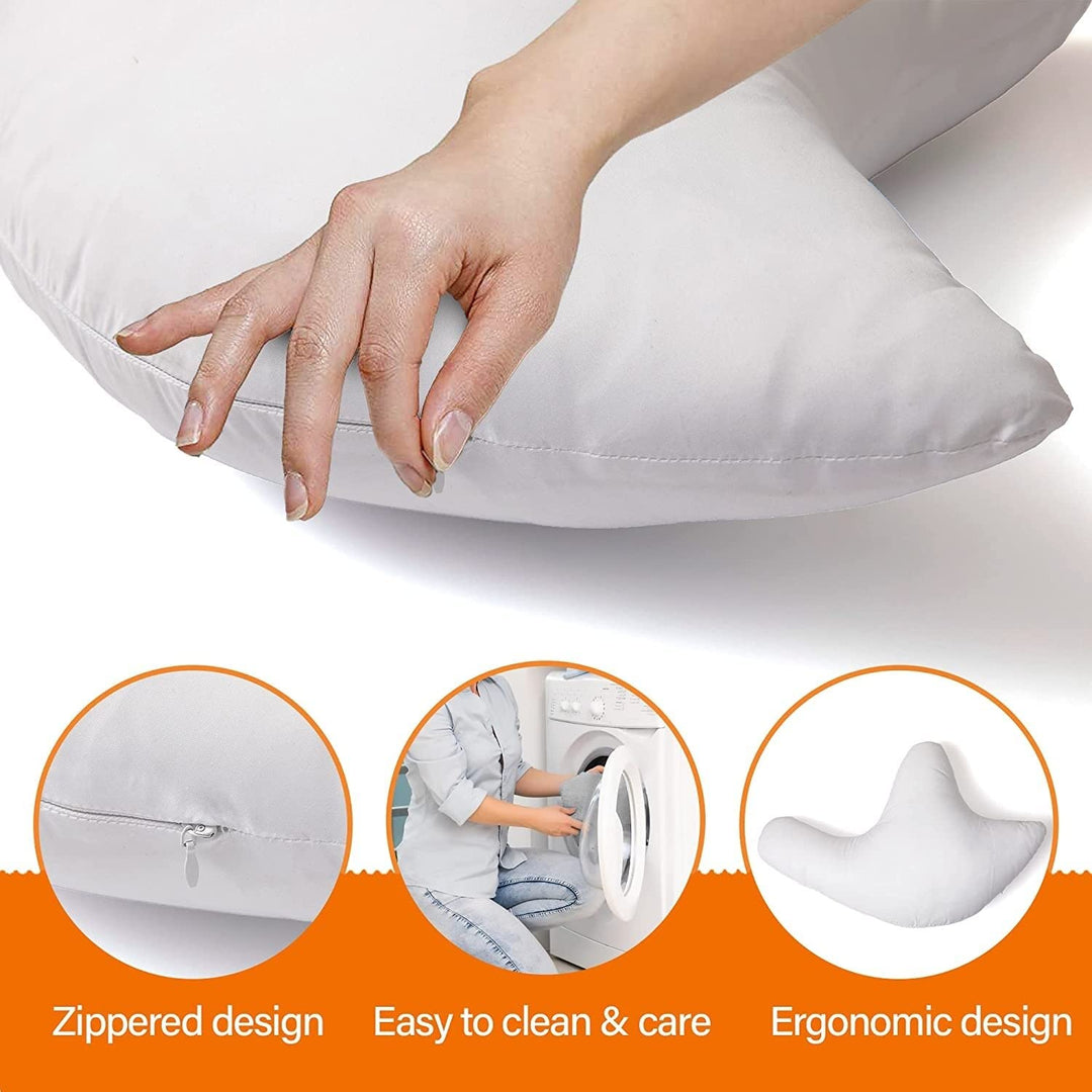 Shoulder Support Pillow White Single - Diamond Home USA