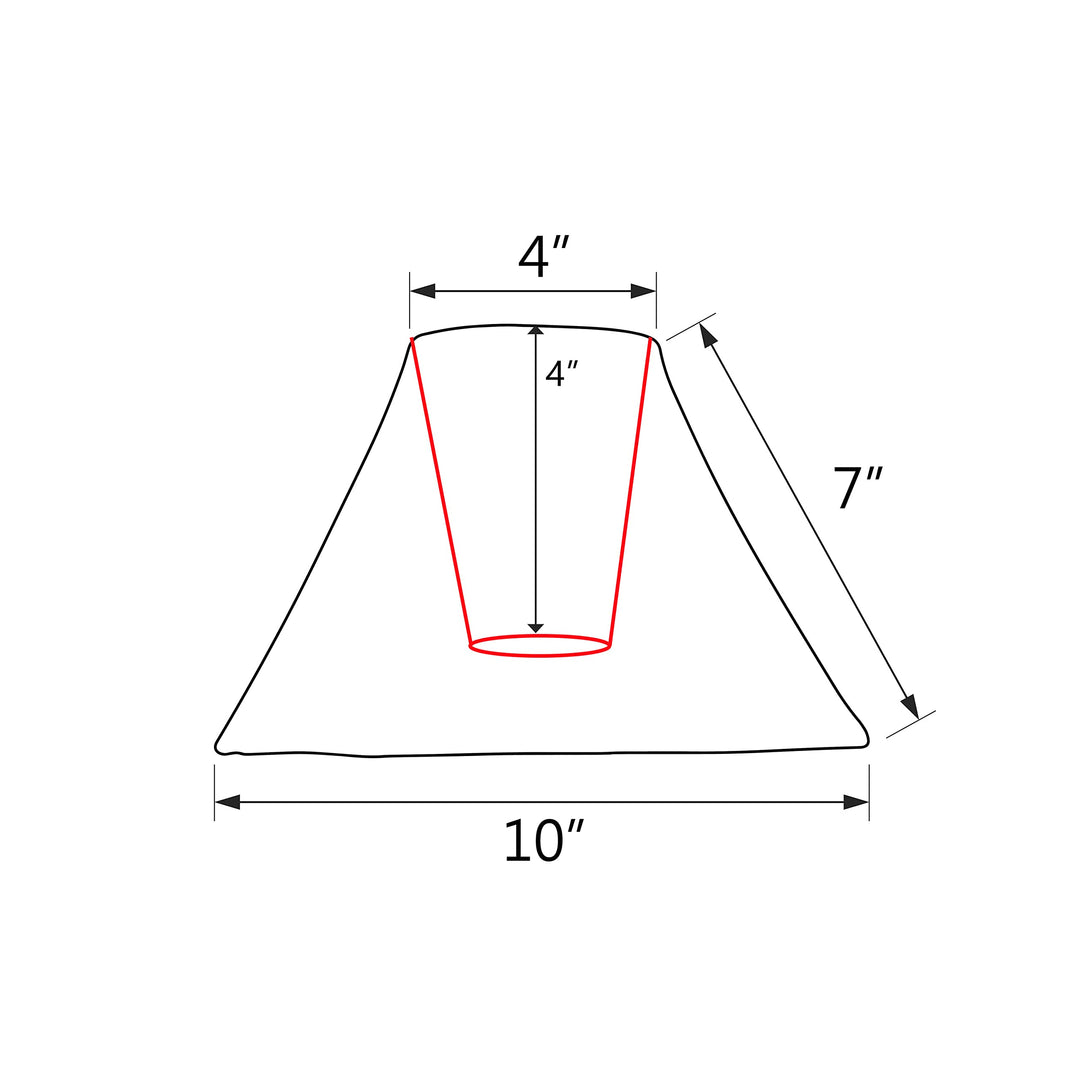 Aspen Creative 58026 Transitional Bell Shape UNO Construction Lamp Shade in Gold - Diamond Home USA