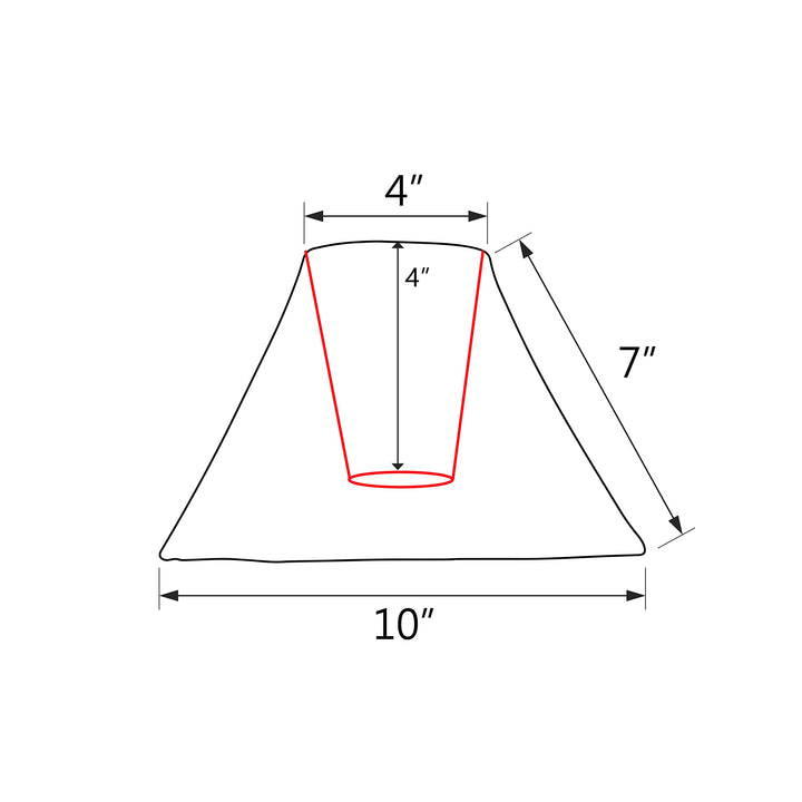 Aspen Creative 58026 Transitional Bell Shape UNO Construction Lamp Shade in Gold - Diamond Home USA