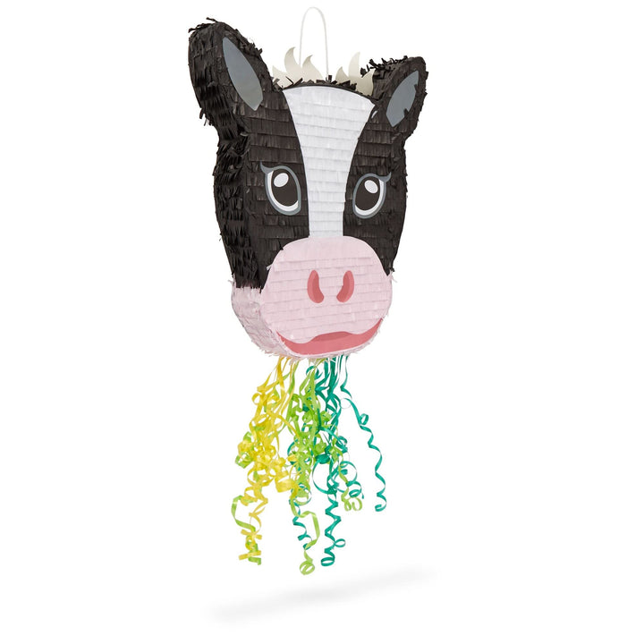 Cow Pull String Pinata for Farm Birthday Party Decorations (16.5 X 13 3 in)