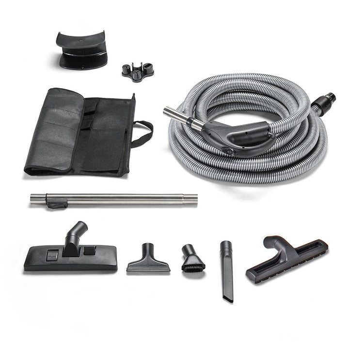 30 foot universal GV central vacuum replacement hose and tools with two way