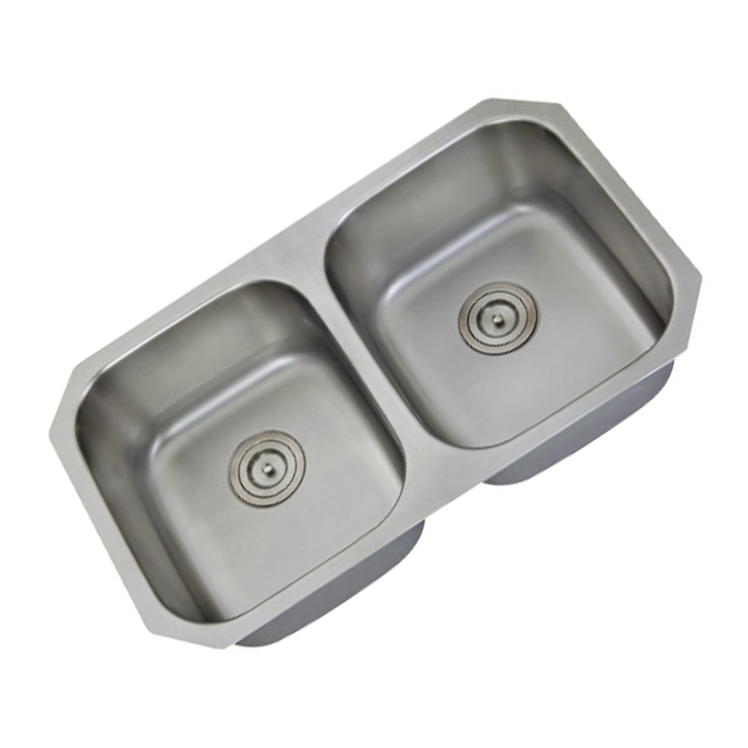 32" Classic Undermount Kitchen Sink50/50 Double Bowl Stainless Steel Sink 32'' - Diamond Home USA