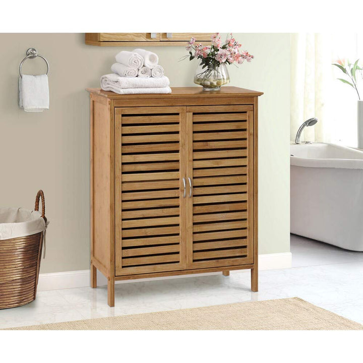 Gallerie Decor Bamboo Floor Cabinet One Size Natural Brown - Diamond Home USA