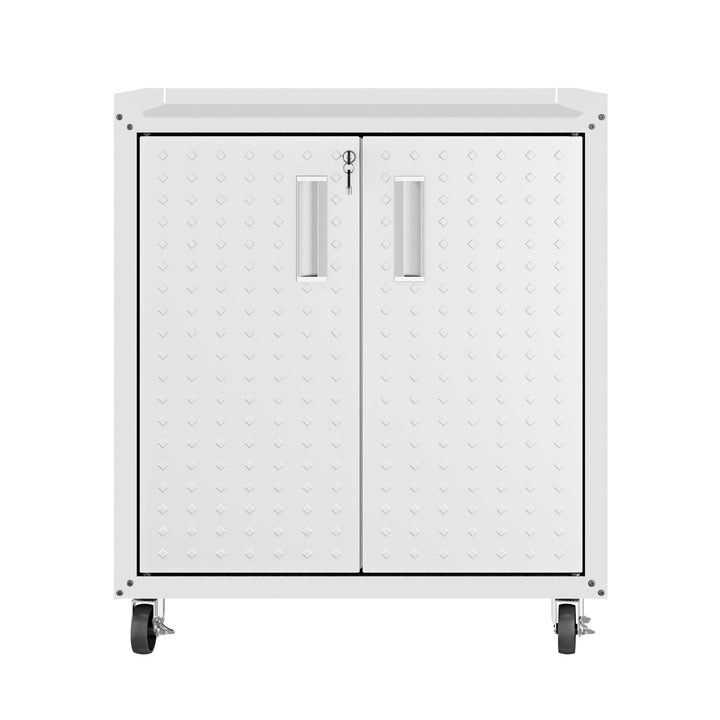 Manhattan Comfort Fortress Storage Units White