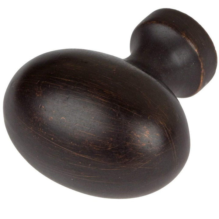 1.25-inch Oil Rubbed Bronze Classic Oval Egg Cabinet Knobs (Pack of 25) Metal - Diamond Home USA