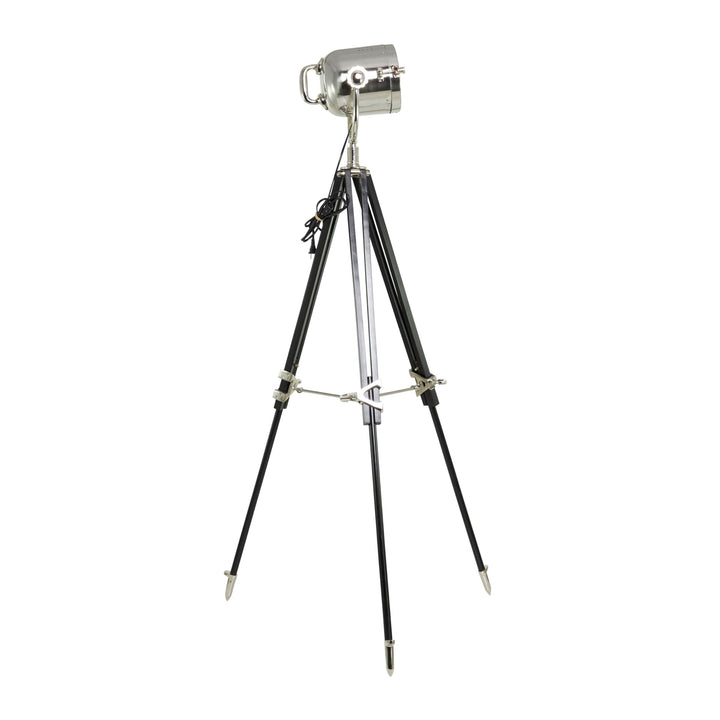 Studio 67-inch Large Director's Spot Light Tripod Floor Lamp Silver Industrial - Diamond Home USA