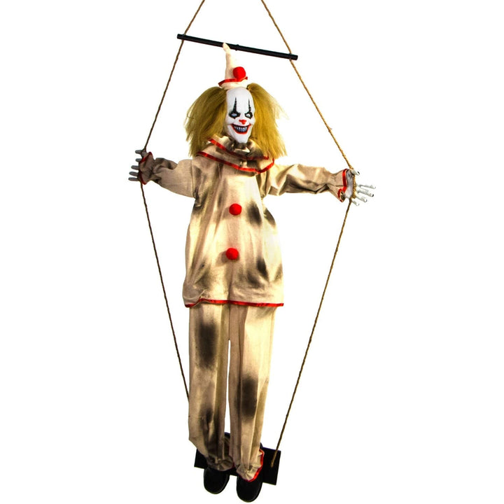 Haunted Hill Farm 55-in. Smalls The Animated Swinging Clown Indoor Or Covered