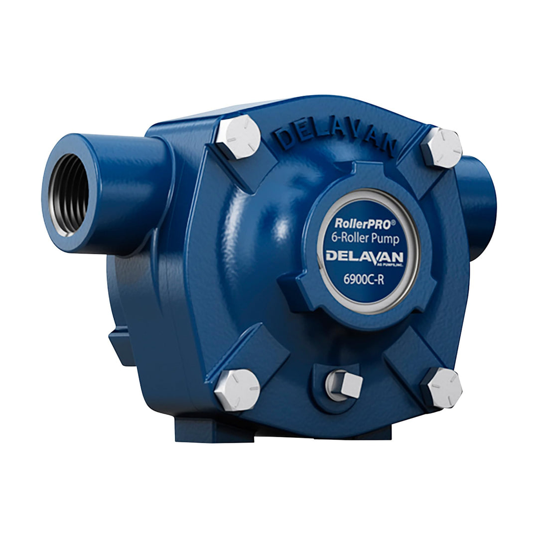 Delavan Cast Iron 6-Roller Pump - 20 GPM 300 PSI 1 200 RPM Model Number 6900C - Diamond Home USA