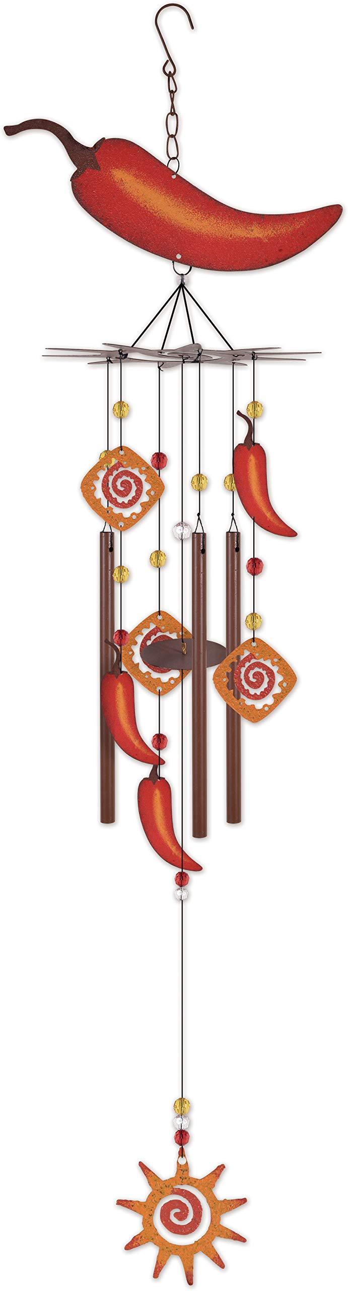 Sunset Vista Designs Southwest Collection - Large Rustic Metal Wind Chime