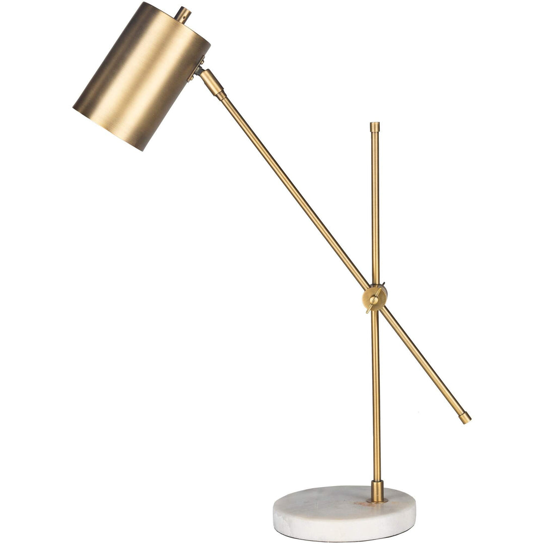 24 in. Gold Modern Table Lamp Beige Contemporary - Diamond Home USA