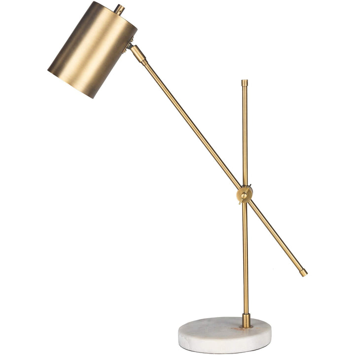 24 in. Gold Modern Table Lamp Beige Contemporary - Diamond Home USA