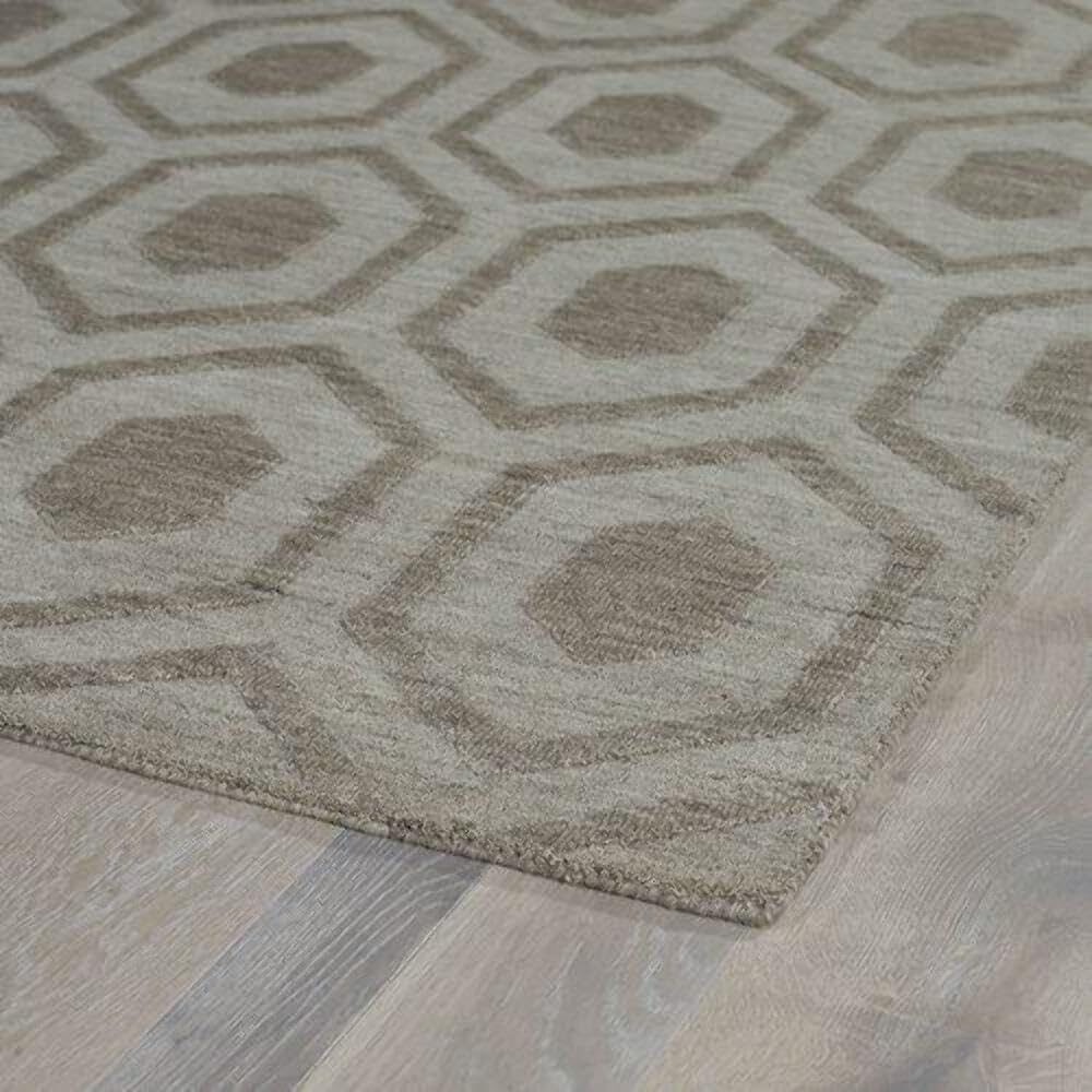 Kaleen Rugs Imprints Modern Hand-Tufted Area Rug Light Brown 3' 6" x 5' 6" - Diamond Home USA