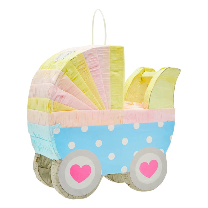 Small Baby Carriage Gender Reveal Pinata Pastel Shower Decorations (11.5 X 12.25 - Diamond Home USA