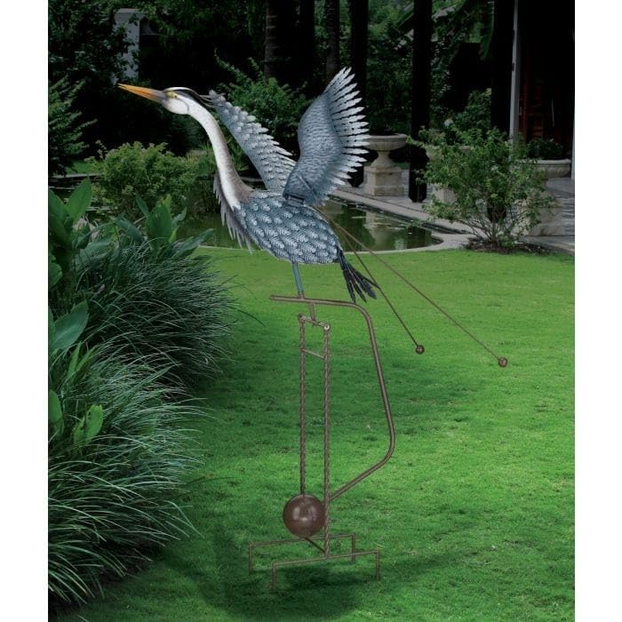 Rocker Stake 44"x48"x62.25" Blue Metal - Diamond Home USA