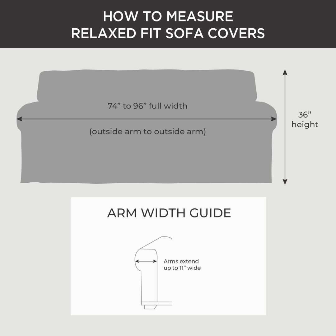 SureFit Heavyweight Cotton Duck T-Cushion a Slipcovers Heavyweight Cotton Natural - Diamond Home USA