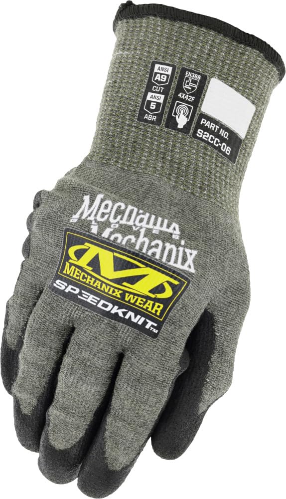 Mechanix Wear: ANSI A9 Cut Resistant Urethane Coated SpeedKnit Work Gloves - - Diamond Home USA