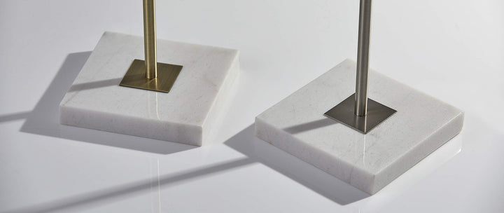 Adesso 5178-22 Fiona Floor Lamp 62 in. 100W Brushed Steel Finish 1 Modern Lamp - Diamond Home USA