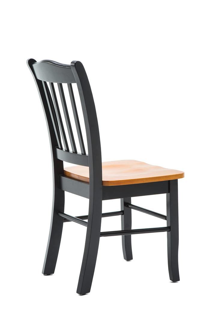 Boraam Shaker Chair Black/Oak Set of 2 - Diamond Home USA