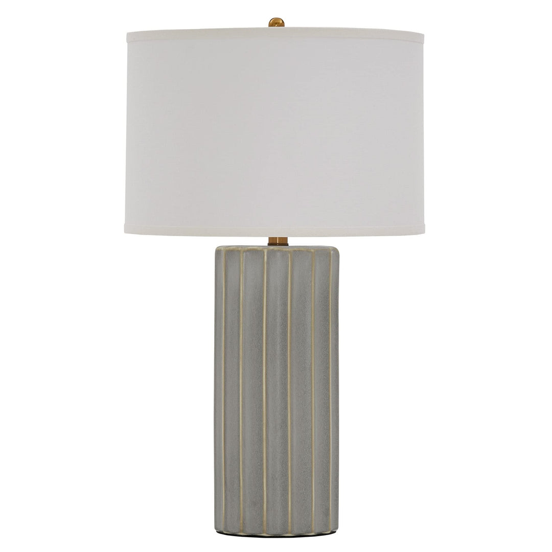 Ceramic Table Lamp Grey Contemporary - Diamond Home USA