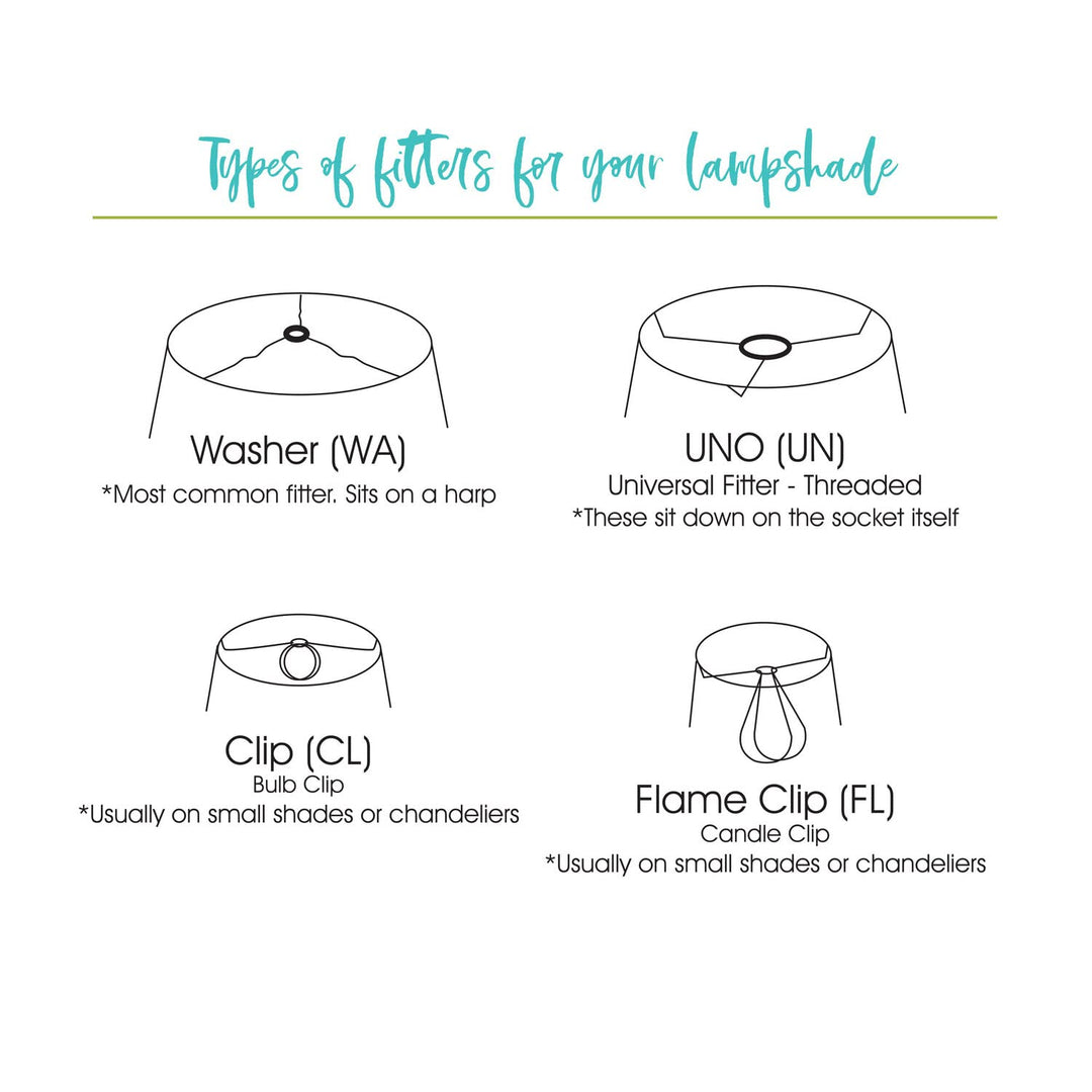 Cloth & Wire Square Bell Hardback Lampshade with Bulb Clips Black Natural Fabric - Diamond Home USA