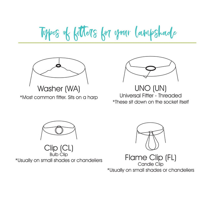 Cloth & Wire Square Bell Hardback Lampshade with Bulb Clips Black Natural Fabric - Diamond Home USA