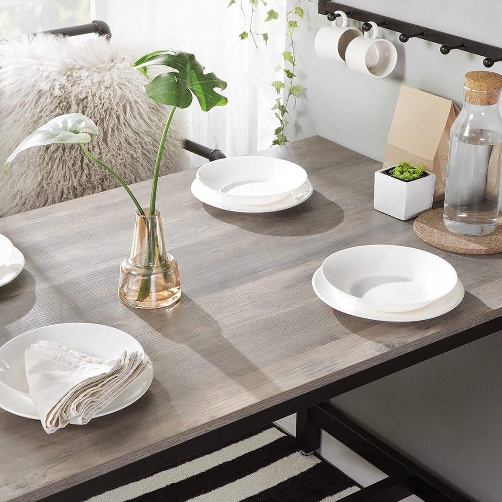 Bar Table Set with 2 Stoolsindustrial for Kitchen Living Room Party Black - Diamond Home USA