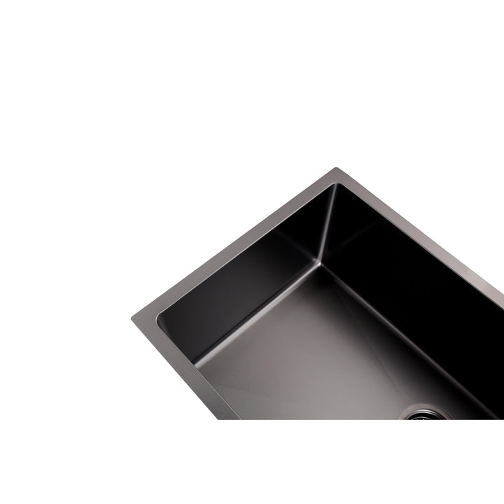 33" Large Undermount ingle Bowl Kitchen ink In Dark Gray 33'' Grey Rectangle - Diamond Home USA