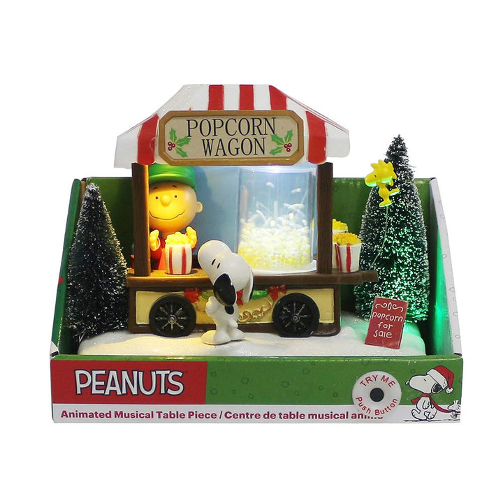 Kurt Adler 7-Inch Battery-Operated Peanuts© LED Musical Table Piece - Diamond Home USA