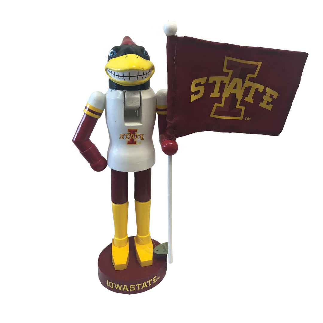 12 Inch Iowa State Mascot Nutcracker Red