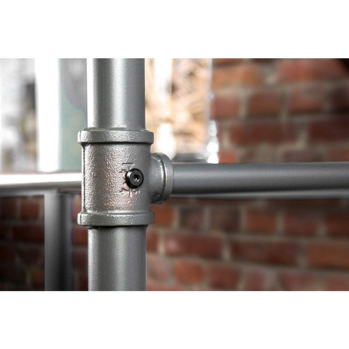 Furniture of America Revo Industrial Pipe-Inspired 5-Tier Sand Black Bookshelf - Diamond Home USA