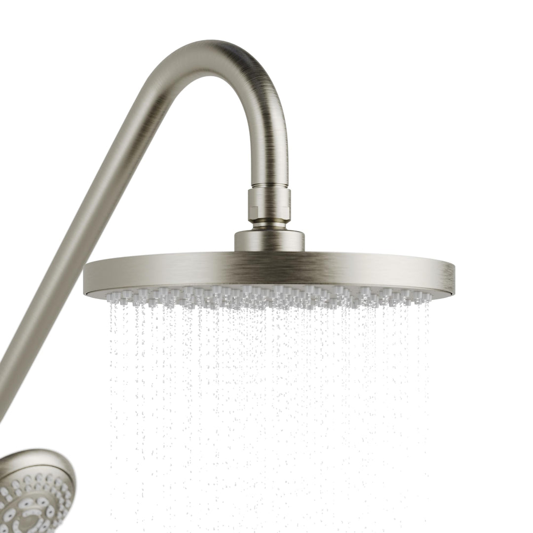 PULSE ShowerSpas 1011-III-BN Kauai III Shower System with 8" Rain Showerhead Brushed nickel - Diamond Home USA