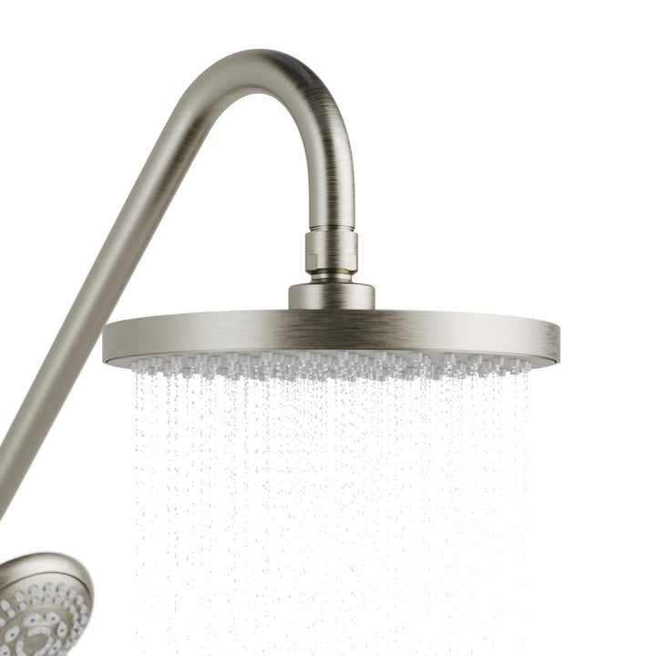 PULSE ShowerSpas 1011-III-BN Kauai III Shower System with 8" Rain Showerhead Brushed nickel - Diamond Home USA