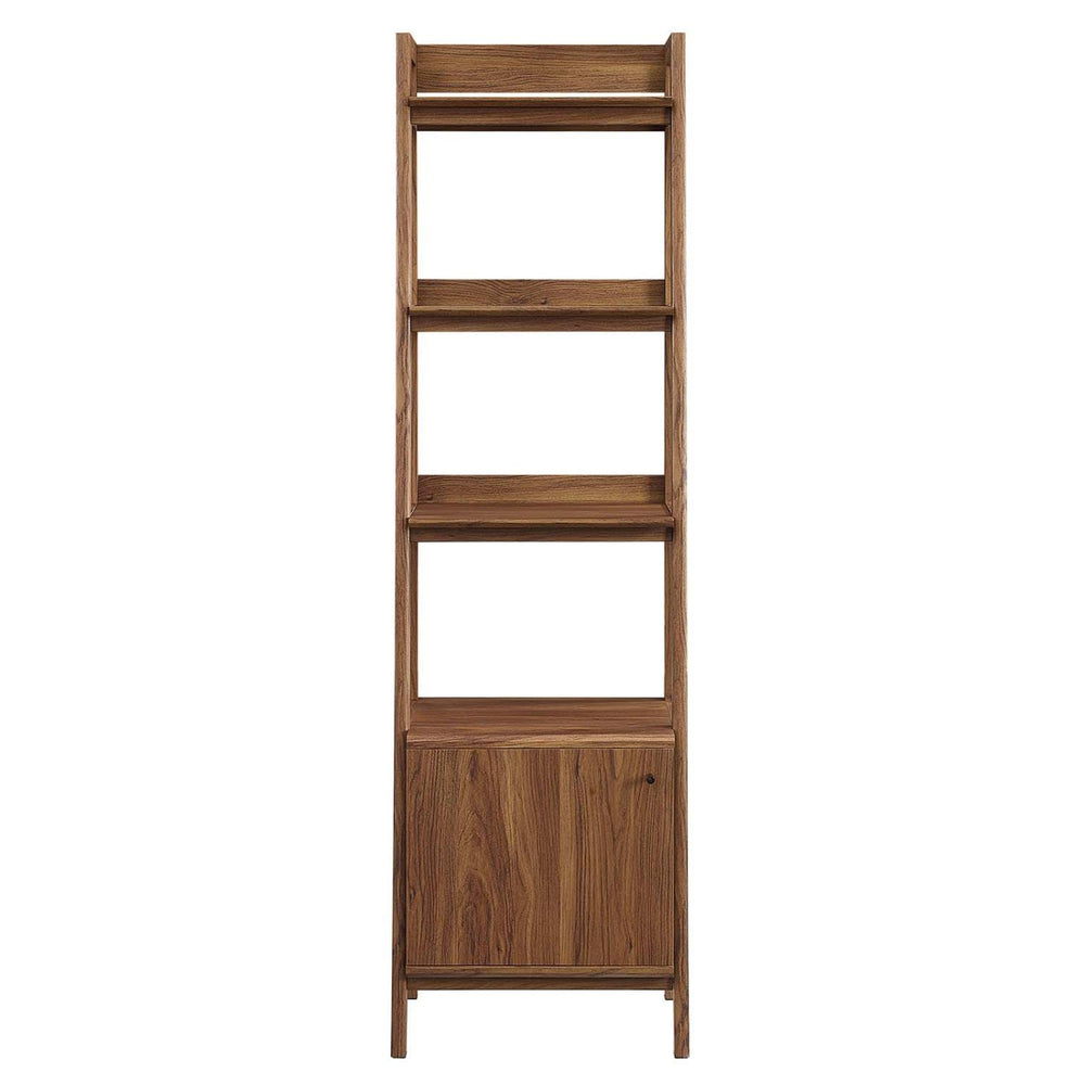 Modway 21" Bookshelf Display Case in Walnut - Diamond Home USA